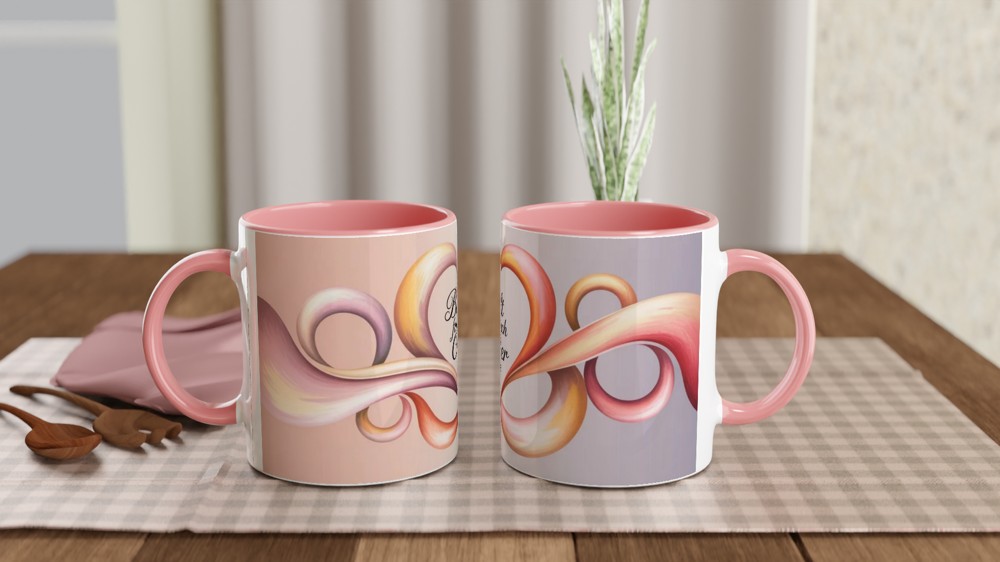 Built For Each Other Romantic Heart Swirl Mug — view 6