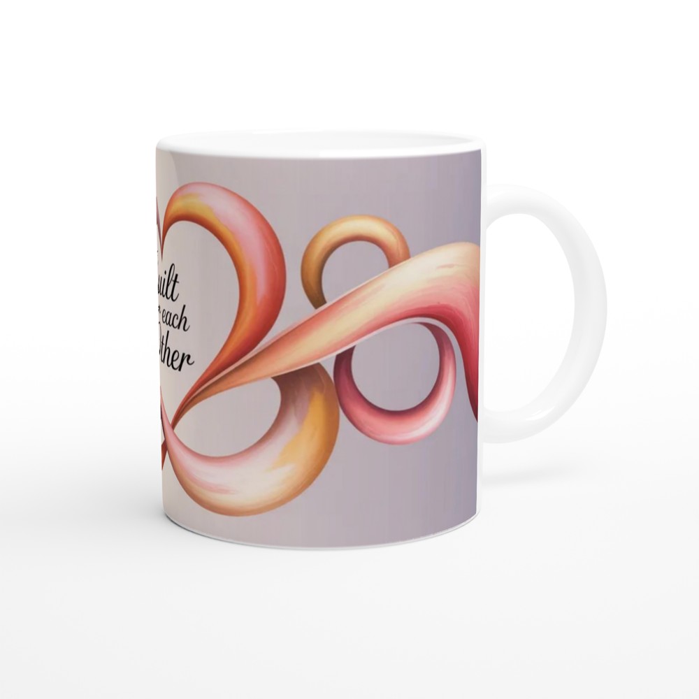 Built For Each Other Romantic Heart Swirl Mug — view 12