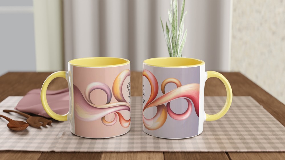 Built For Each Other Romantic Heart Swirl Mug — view 8