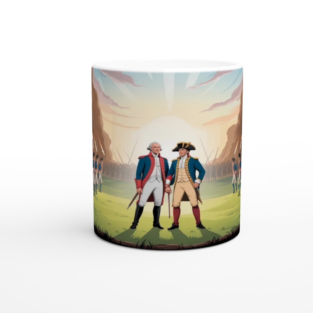 American Revolutionary War Battlefield Scene Mug — view 11