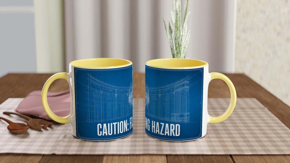 Phantom of the Opera Mug | Chandelier Blueprint Design | Musical Theatre Gift | West End Show Present — view 8