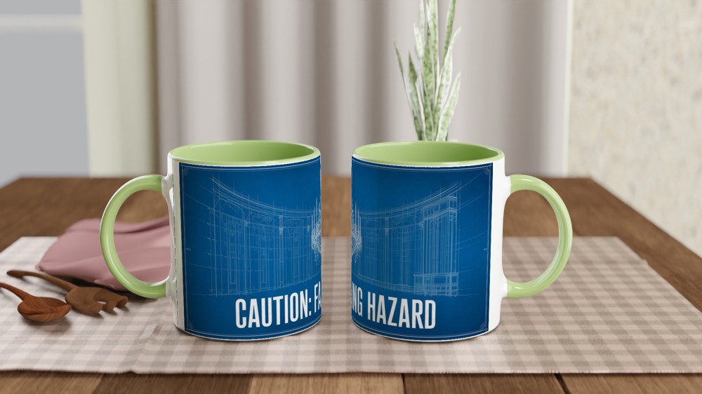 Phantom of the Opera Mug | Chandelier Blueprint Design | Musical Theatre Gift | West End Show Present — view 5