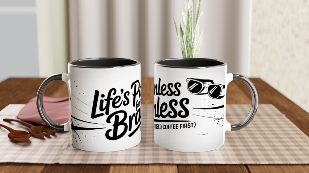 Life's Painless for the Brainless - Funny Coffee Mug — view 9