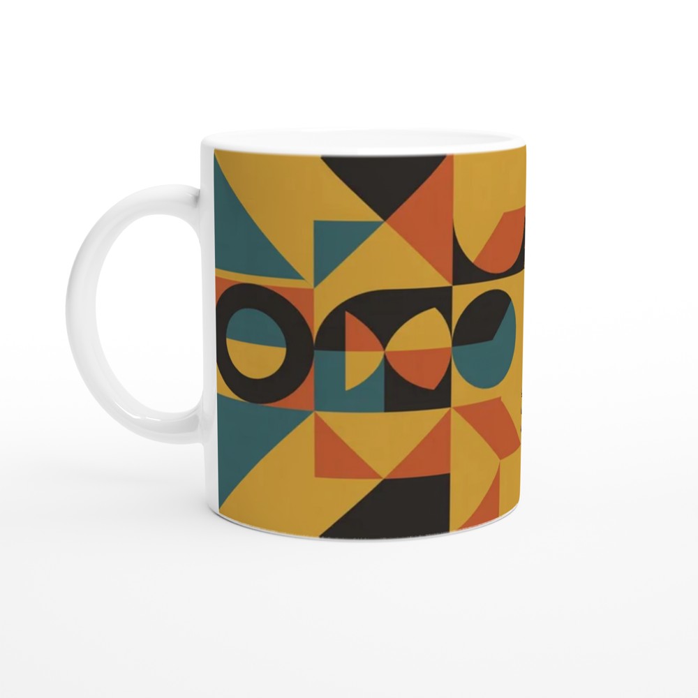 Dyslexic Thinking > Linear Thinking Geometric Mug — view 10