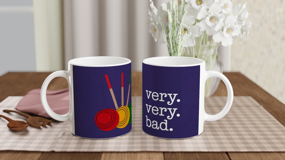 Very Very Bad Croquet Balls Funny Mug