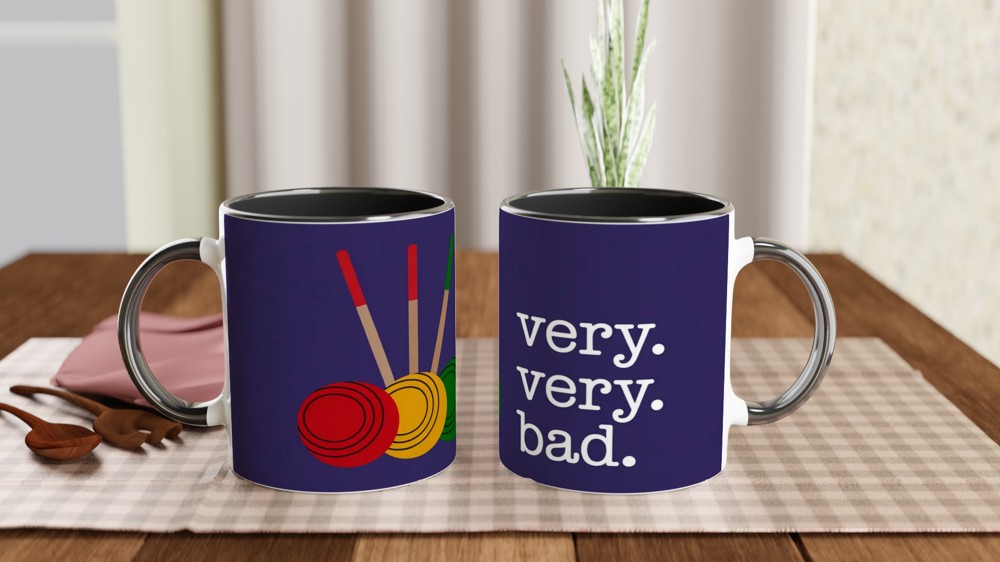 Very Very Bad Croquet Balls Funny Mug — view 9