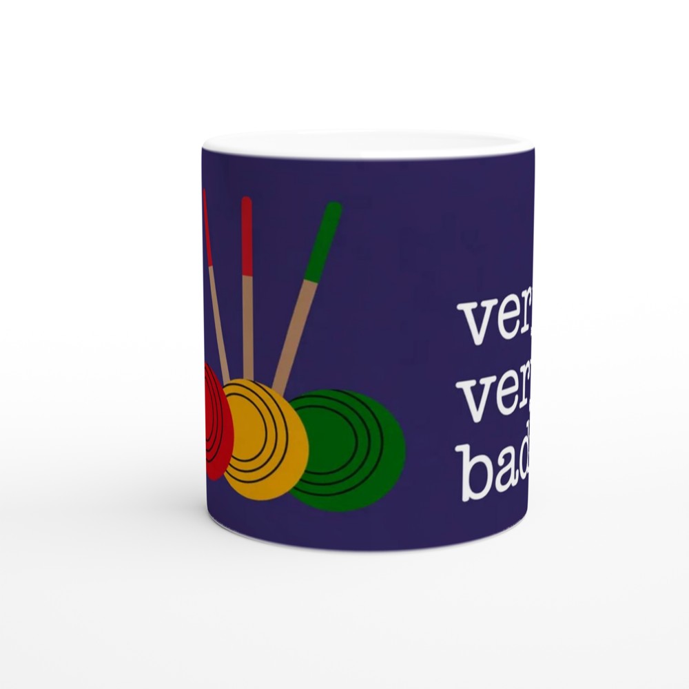 Very Very Bad Croquet Balls Funny Mug — view 11