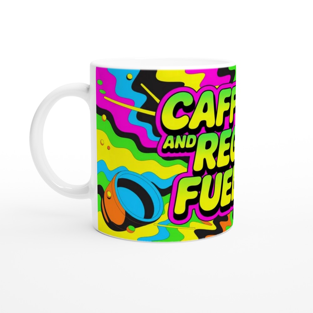 Caffeine And Regret Fuel Me - Funny Coffee Lover Mug — view 10