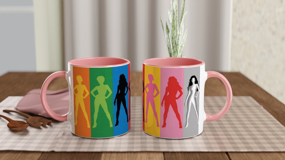 Six the Musical Mug | Queens Silhouette Design | West End Theatre Gift | Musical Fan Present — view 6