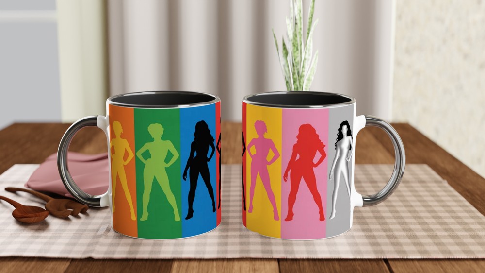 Six the Musical Mug | Queens Silhouette Design | West End Theatre Gift | Musical Fan Present — view 9