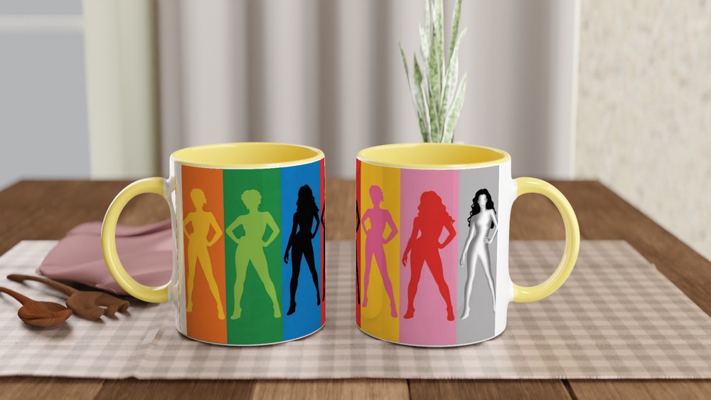 Six the Musical Mug | Queens Silhouette Design | West End Theatre Gift | Musical Fan Present — view 8