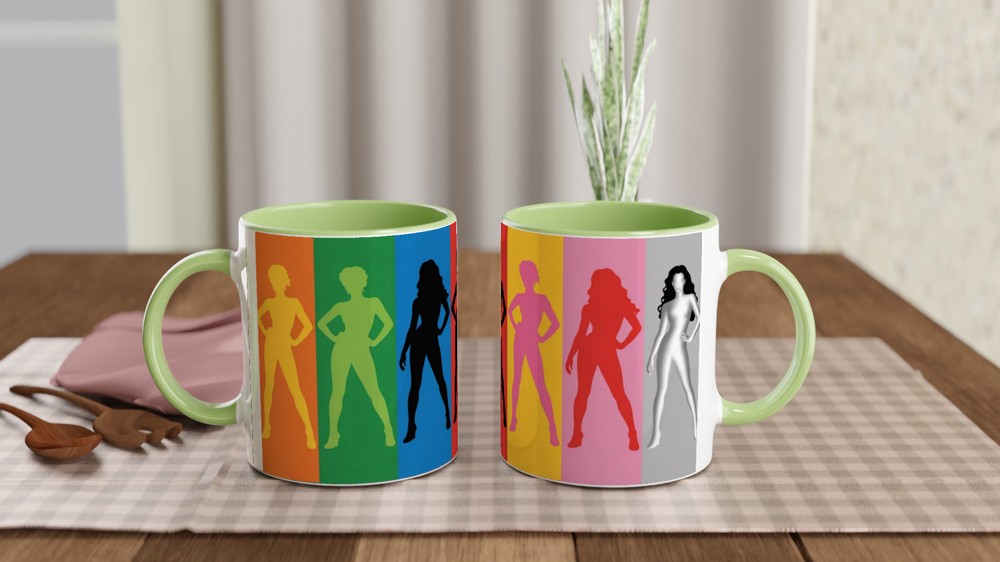 Six the Musical Mug | Queens Silhouette Design | West End Theatre Gift | Musical Fan Present — view 5