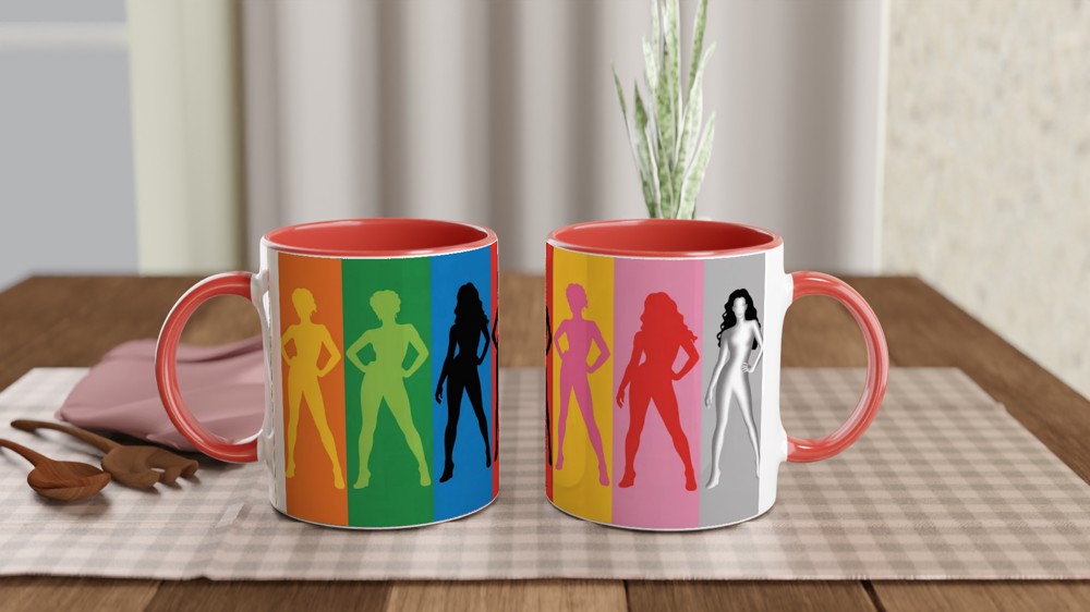 Six the Musical Mug | Queens Silhouette Design | West End Theatre Gift | Musical Fan Present — view 7