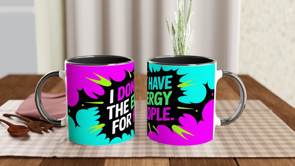 I Don't Have The Energy For People - Funny Introvert Mug — view 9