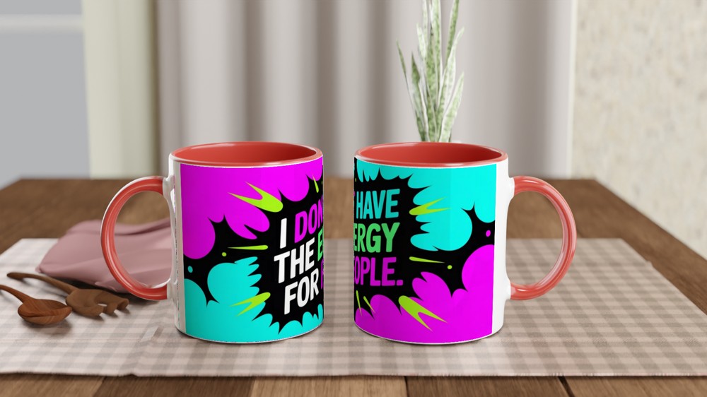 I Don't Have The Energy For People - Funny Introvert Mug — view 7