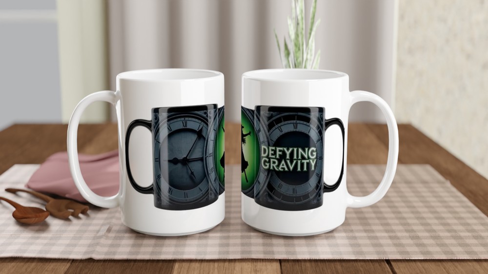 Wicked Defying Gravity Mug | Elphaba Silhouette Gift | Musical Theatre Mug | Gift for Theatre Lovers — view 2
