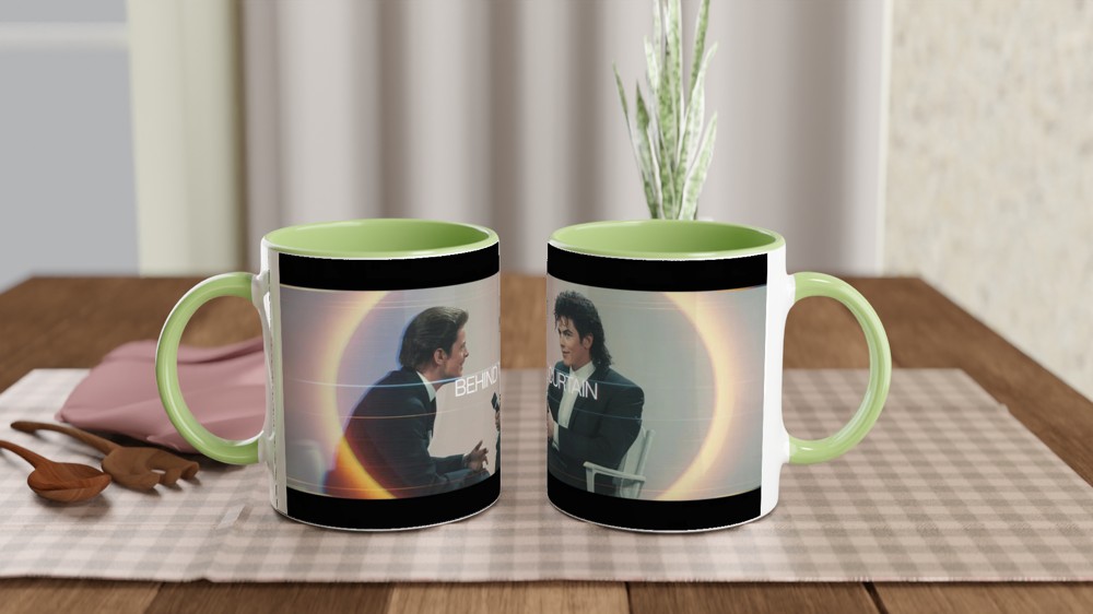 MJ the Musical Mug | Behind the Curtain Quote | Musical Theatre Gift | Retro VHS Style Present for Theatre Lovers — view 5