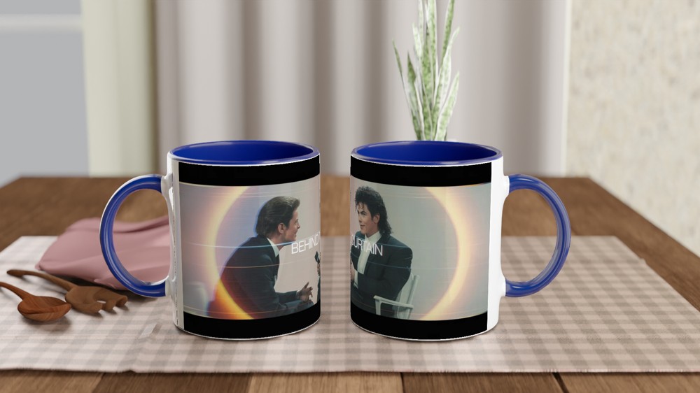 MJ the Musical Mug | Behind the Curtain Quote | Musical Theatre Gift | Retro VHS Style Present for Theatre Lovers — view 4