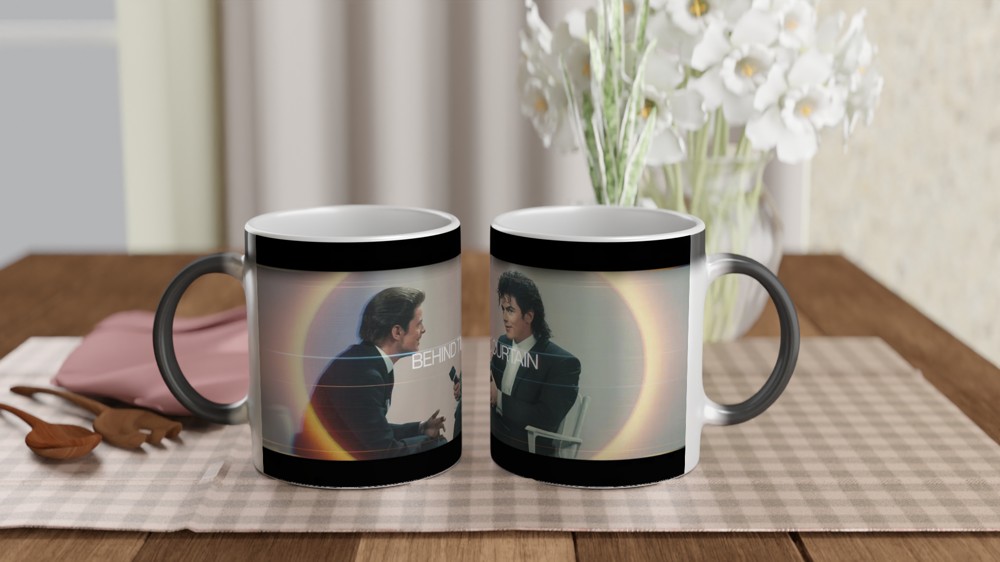MJ the Musical Mug | Behind the Curtain Quote | Musical Theatre Gift | Retro VHS Style Present for Theatre Lovers — view 3