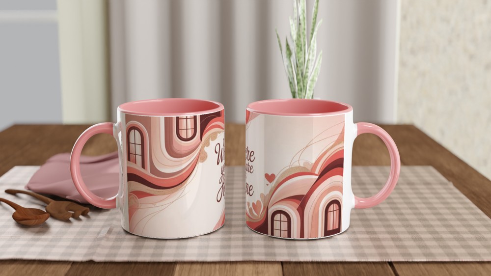 Where You Are Is Home - Romantic Quote Mug — view 6