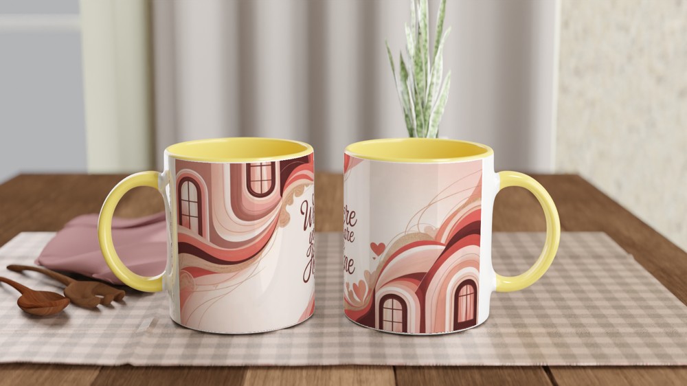 Where You Are Is Home - Romantic Quote Mug — view 8