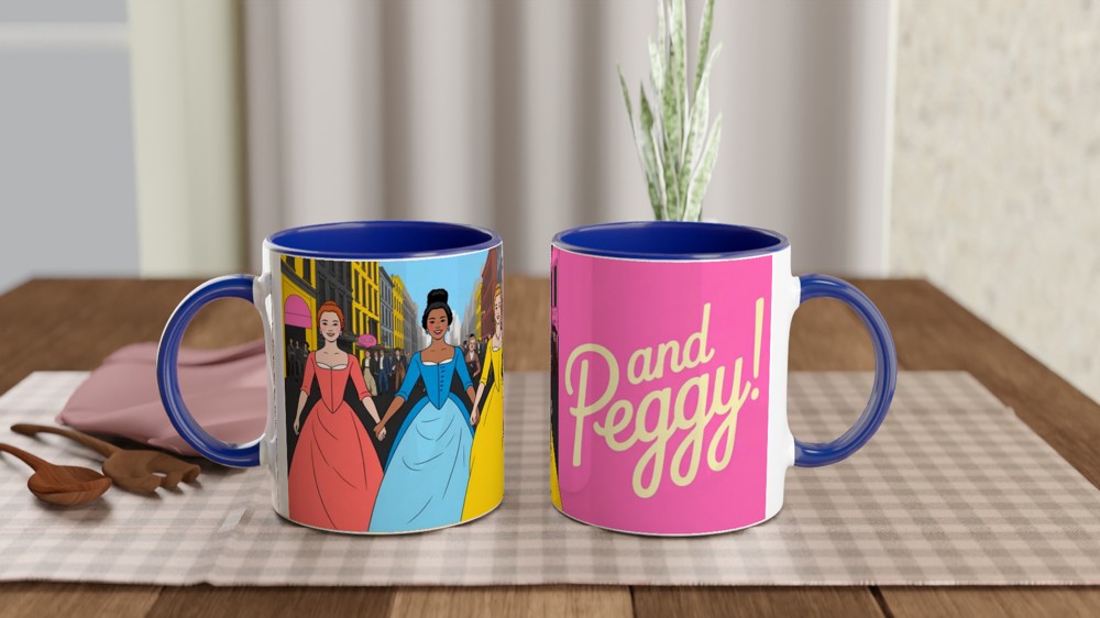 Schuyler Sisters Mug | Hamilton Quote Gift | And Peggy Musical Theatre Present | Broadway Fan Gift — view 4