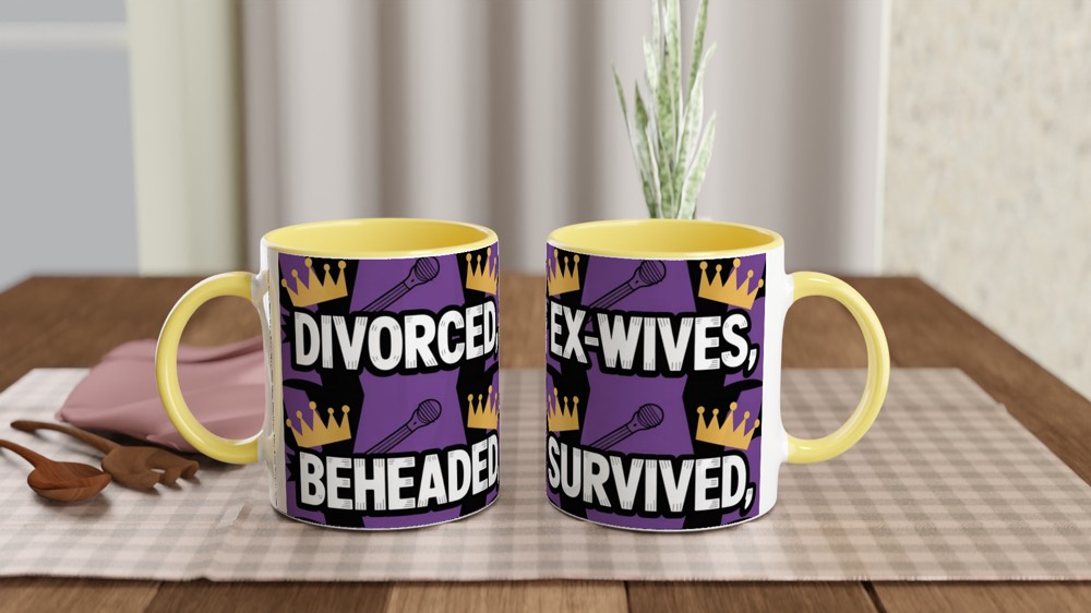 Six the Musical Mug | Divorced Beheaded Survived Quote | Musical Theatre Gift | Theatre Lover Present — view 8