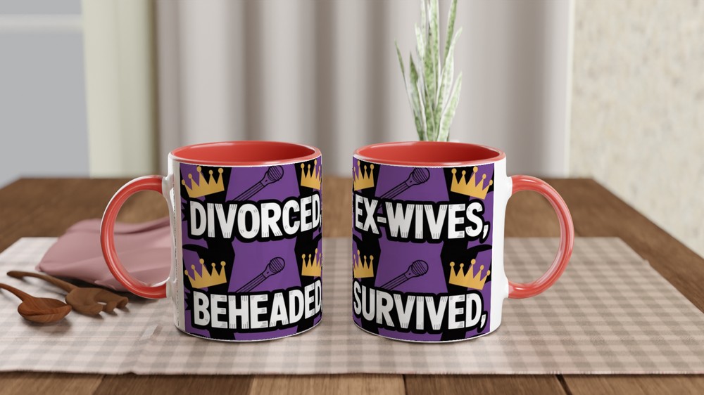 Six the Musical Mug | Divorced Beheaded Survived Quote | Musical Theatre Gift | Theatre Lover Present — view 7