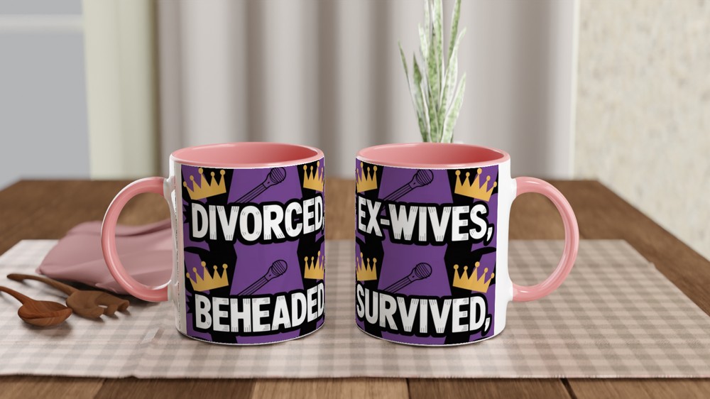 Six the Musical Mug | Divorced Beheaded Survived Quote | Musical Theatre Gift | Theatre Lover Present — view 6