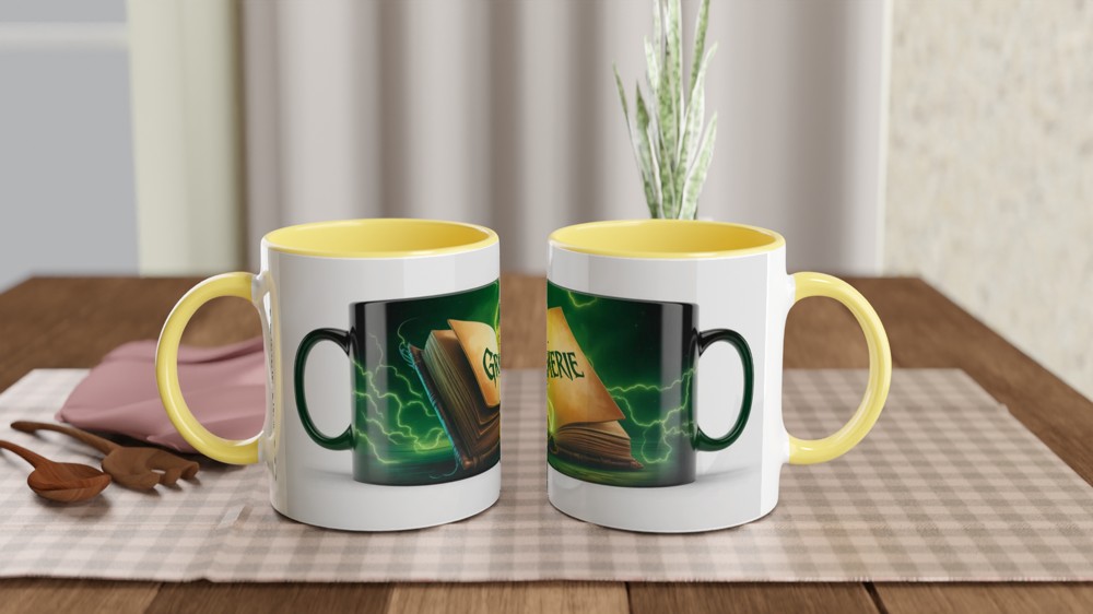 Wicked Musical Mug | The Grimmerie Spellbook Design | Theatre Lover Gift | Elphaba Fan Present — view 8