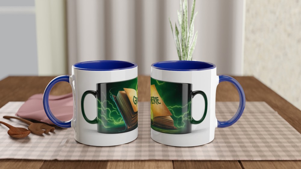 Wicked Musical Mug | The Grimmerie Spellbook Design | Theatre Lover Gift | Elphaba Fan Present — view 4