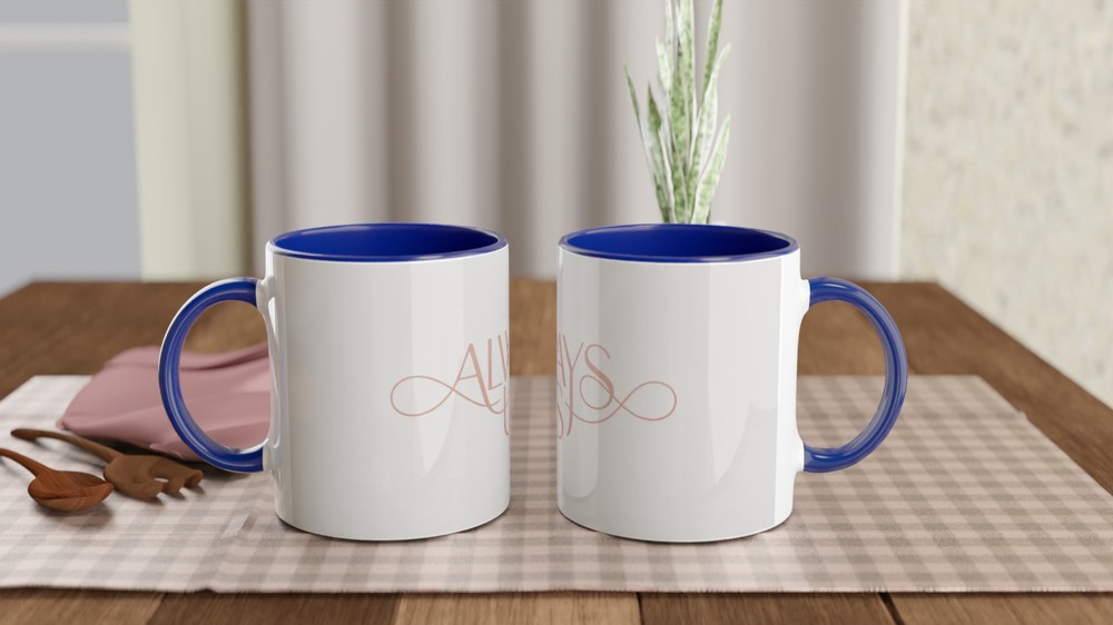 Always Us Mug | Romantic Valentine's Day Gift | Anniversary Present for Couples | Minimalist Love Design — view 4