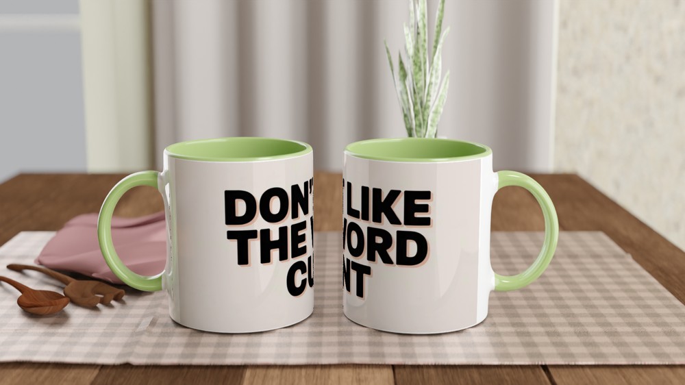 Don't Like The Word - Funny Rude Mug — view 5