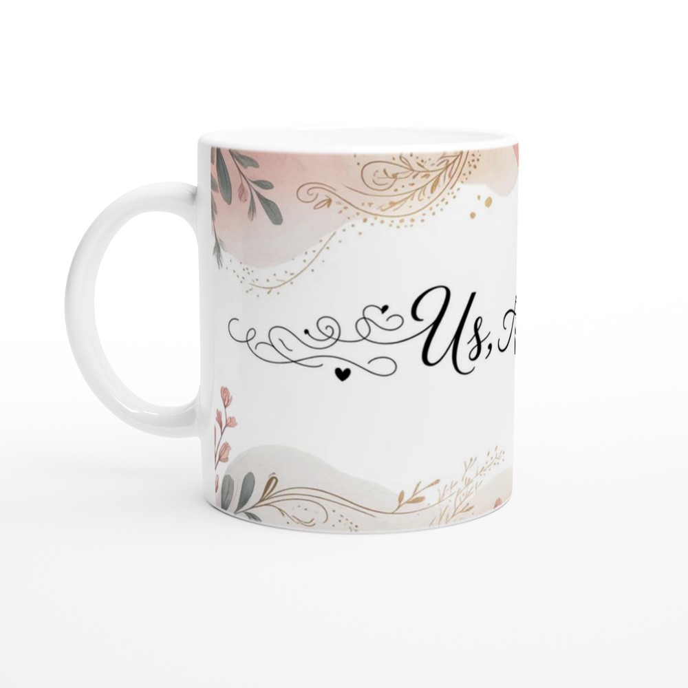 Us, Always - Romantic Watercolour Floral Couples Mug — view 10