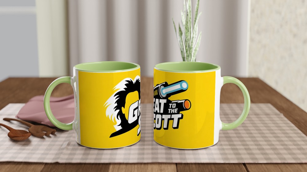 Great Scott Mug | Back to the Future Gift | Doc Brown Silhouette Mug | Sci-Fi Film Present for Him Dad Best Friend — view 5