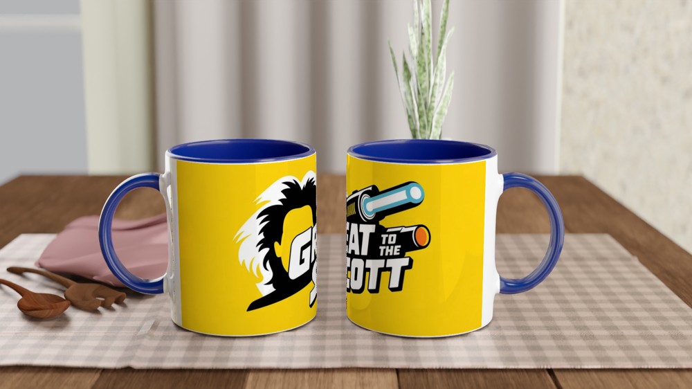 Great Scott Mug | Back to the Future Gift | Doc Brown Silhouette Mug | Sci-Fi Film Present for Him Dad Best Friend — view 4