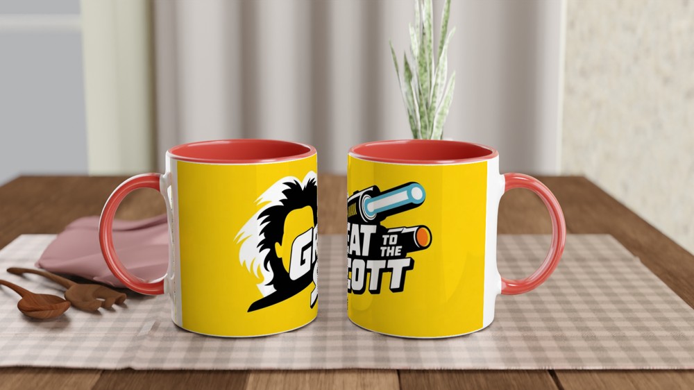 Great Scott Mug | Back to the Future Gift | Doc Brown Silhouette Mug | Sci-Fi Film Present for Him Dad Best Friend — view 7