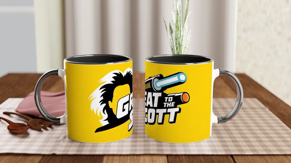 Great Scott Mug | Back to the Future Gift | Doc Brown Silhouette Mug | Sci-Fi Film Present for Him Dad Best Friend — view 9