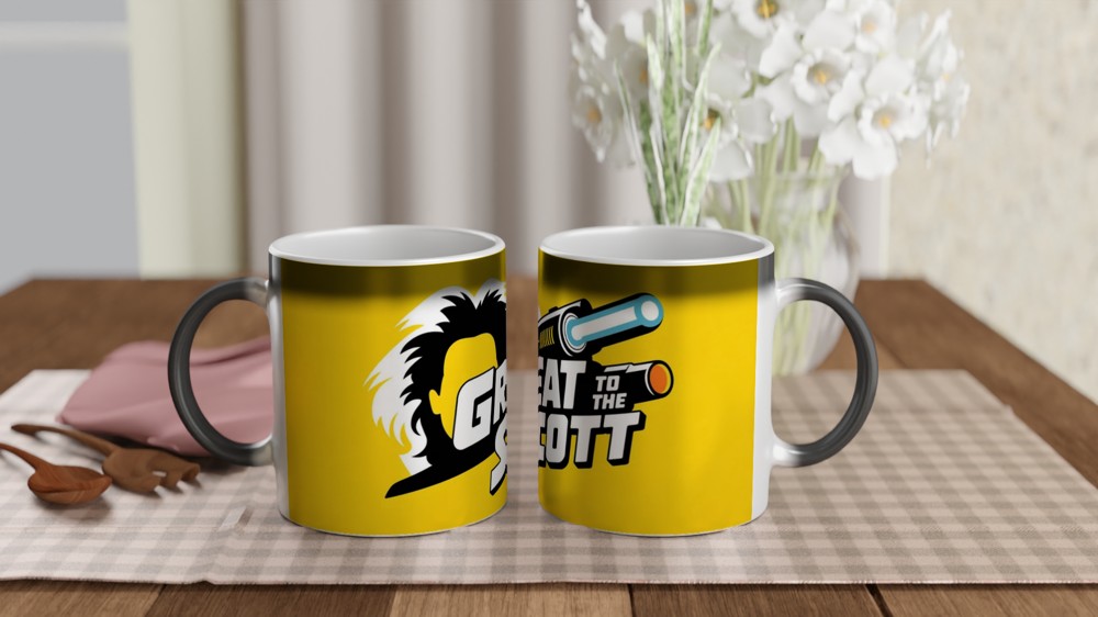 Great Scott Mug | Back to the Future Gift | Doc Brown Silhouette Mug | Sci-Fi Film Present for Him Dad Best Friend — view 3
