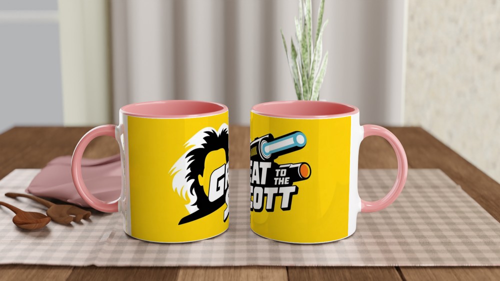Great Scott Mug | Back to the Future Gift | Doc Brown Silhouette Mug | Sci-Fi Film Present for Him Dad Best Friend — view 6
