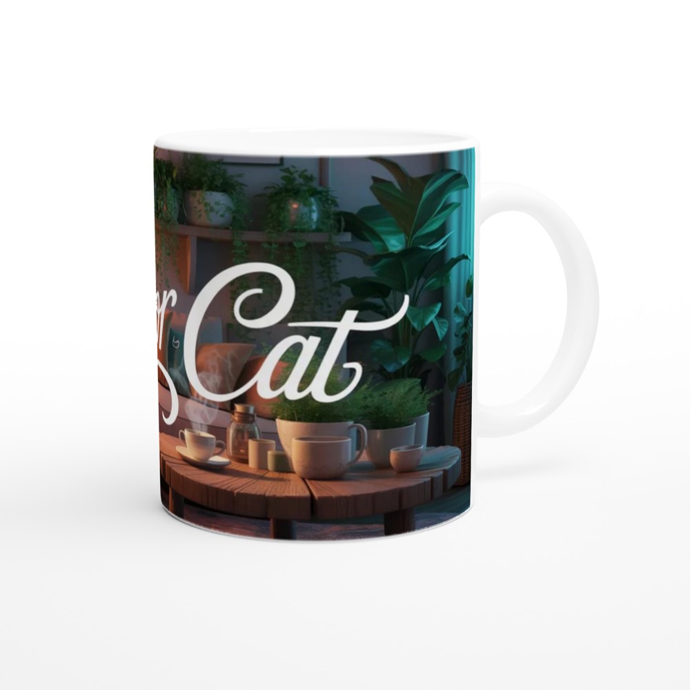 Indoor Cat Cosy Living Room Mug — view 12