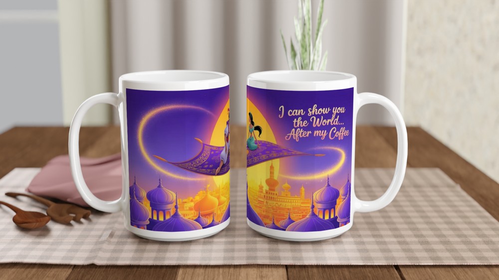 Magic Carpet Coffee Quote Mug — view 2