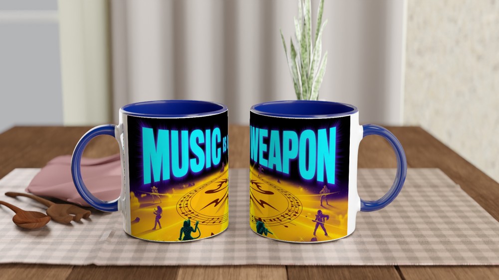 K-Pop Mug | Music Is Our Weapon Demon Hunter | Futuristic Music Lover Gift | Birthday Present for Best Friend — view 4