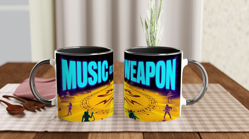 K-Pop Mug | Music Is Our Weapon Demon Hunter | Futuristic Music Lover Gift | Birthday Present for Best Friend — view 9