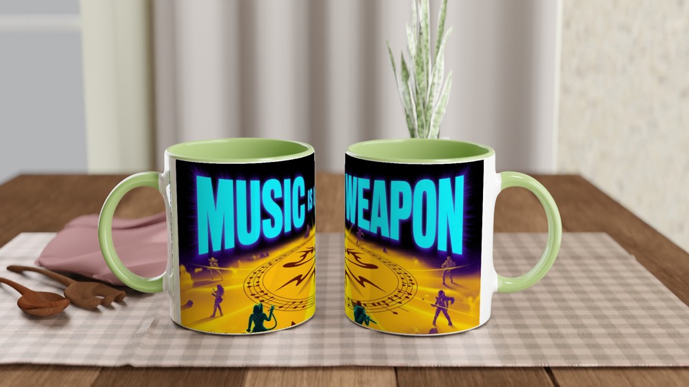 K-Pop Mug | Music Is Our Weapon Demon Hunter | Futuristic Music Lover Gift | Birthday Present for Best Friend — view 5