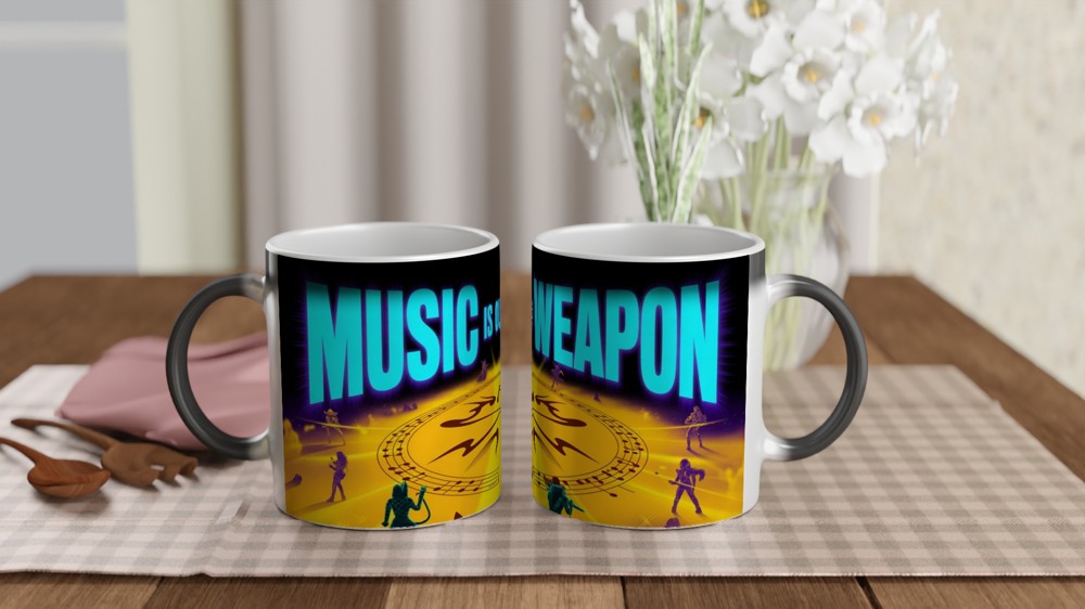 K-Pop Mug | Music Is Our Weapon Demon Hunter | Futuristic Music Lover Gift | Birthday Present for Best Friend — view 3