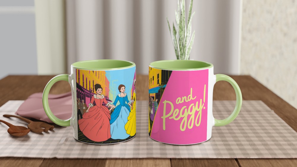 And Peggy - Schuyler Sisters Colonial Era Illustration Mug — view 5