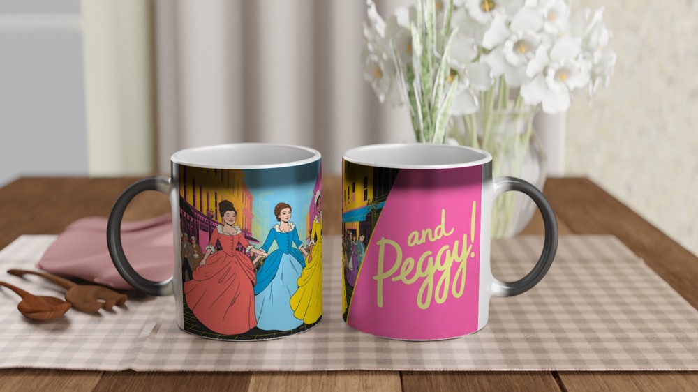 And Peggy - Schuyler Sisters Colonial Era Illustration Mug — view 3