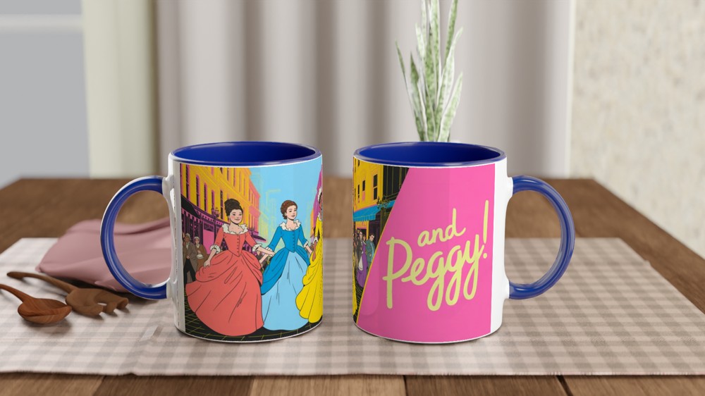 And Peggy - Schuyler Sisters Colonial Era Illustration Mug — view 4