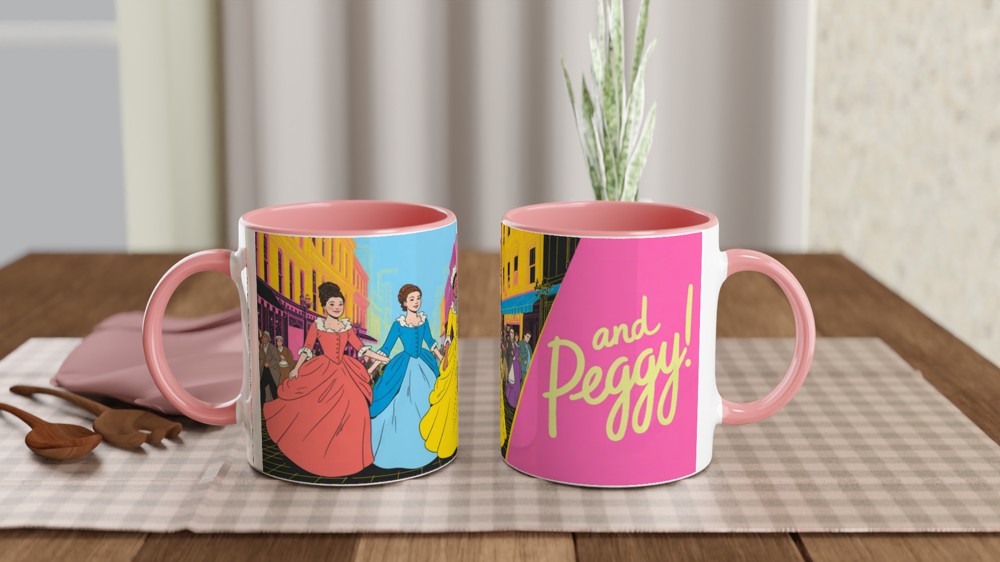 And Peggy - Schuyler Sisters Colonial Era Illustration Mug — view 6